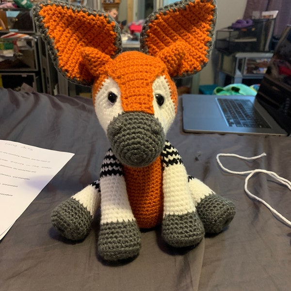 Okapi, Okapi Plush, Crochet Okapi, Okapi Crochet Pattern, Crochet ...