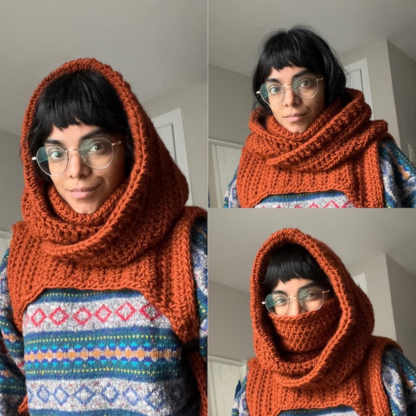 Matrixx Hood | English, French, Spanish | Digital PDF| Crochet Pattern ...