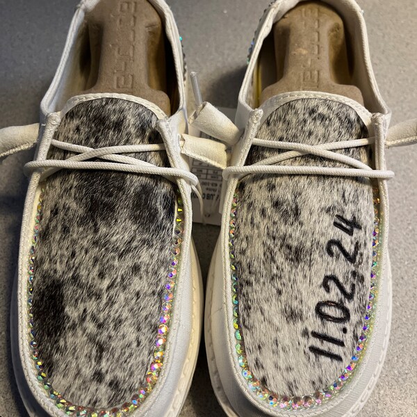 custom beaded hey dudes