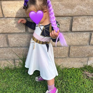 Rumi Inspired - Golden - Demon Hunter - Pop - Costume - Kid's Long Sleeve  Twirl Dress - Etsy Canada