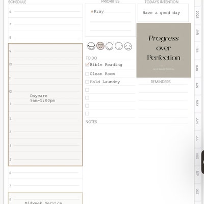 Healthy Habits Checklist Tote Bag by Allie Marie Digital Aesthetic Tote ...