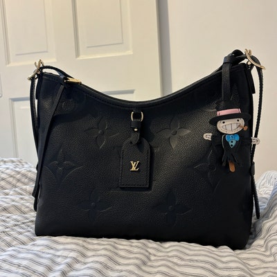 Tiger Totem Leather Bag Charm In Brown