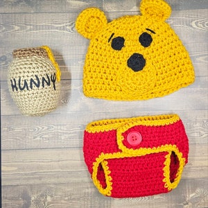 Crochet Pattern PDF Download Pooh Bear Newborn Set Canada