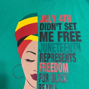 Download July 4th Didn T Set Me Free Juneteenth Svg Dxf Png Jpg Cut Etsy