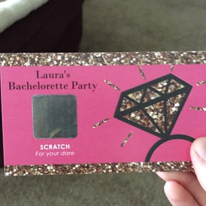 40Pcs Hen Party Games Scratch Off Dare Cards, Girls Night Dare Card