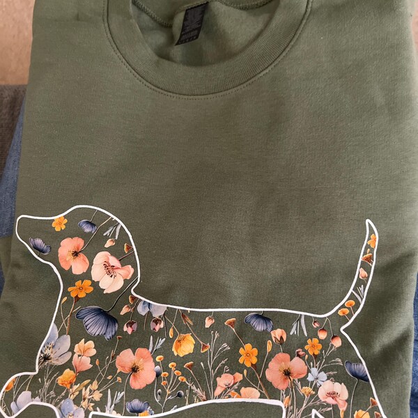 Marc Cain Sports Women's Sweatshirt With Dachshund Print In Ecru ZS 44.12 J09 Col 112