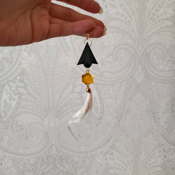 Boucles D'oreilles Clips Cosplay Vanitas - 4 Paires Sablier - Accessoire Anime - Pour Déguisement, Collection