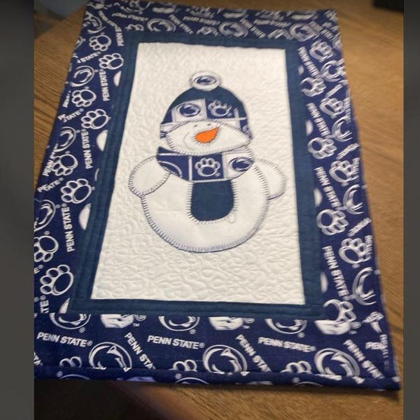 Snowman Applique Table Runner Pattern Digital Download PDF - Etsy