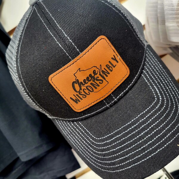 Set of 10 Blank Rustic Laserable Leatherette Rectangle Patch With ...