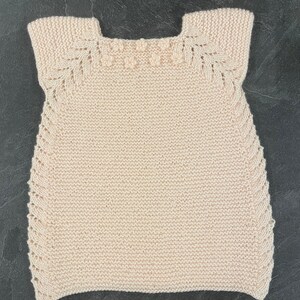 KNITTING Pattern-lil' Rosebud Seamless Top Down Dress