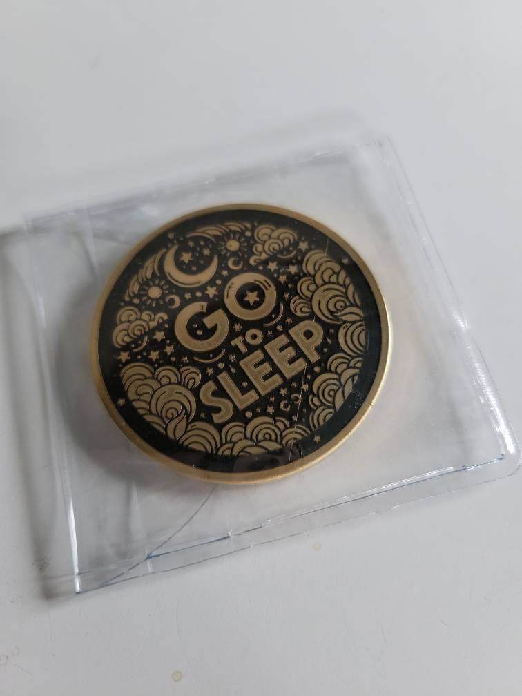 Flip Coin, One More Chapter vs. Go to Sleep, Decision Coin, Bookworm Gift, Christmas Gift