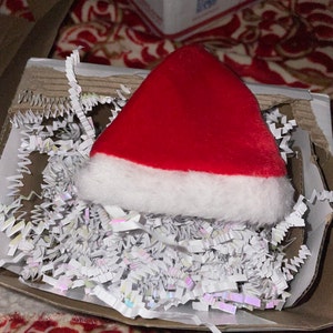 Christmas Santa Hat and Bow Set for Small Pets/ Bunnies Guinea