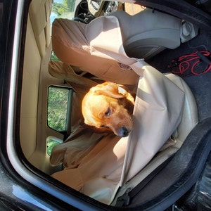 Auto Sitzbezug für mittleren Hund Hundesitzbezug auf halber Sitzfläche Korb  Sitzbezug Wasserdichte Autositzhülle für Hund -  Österreich