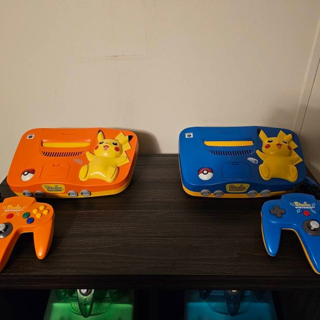 AUTHENTIC Limited Orange Pikachu Nintendo 64 N64 *REGION