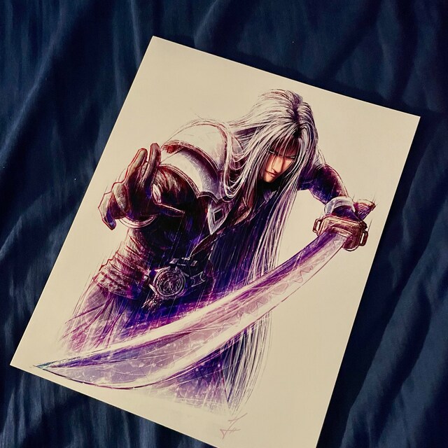 Sephiroth Final Fantasy VII- Limited Edition Fine Art Sketch Sephiroth Final Fantasy VII- Limited Edition Fine Art Sketch