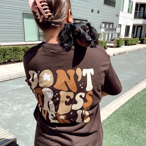 Dont Stress Over It Shirt Trendy Clothes Oversized T Shirt Y2k -  Norway