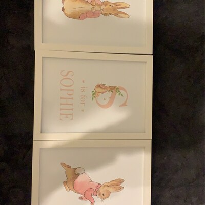 Peter Rabbit Nursery Prints Baby Name Print Peter Rabbit Nursery Decor ...