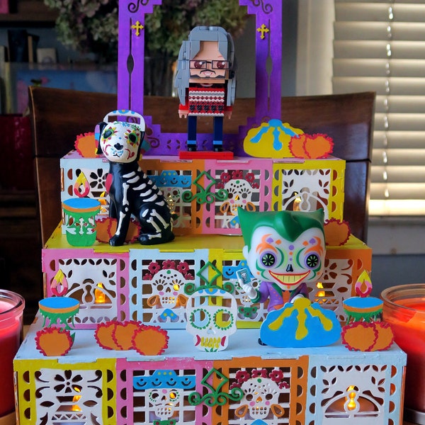 Dia De Los Muertos Day of the Dead Ofrenda Altar (SQUARE) With DIY ...
