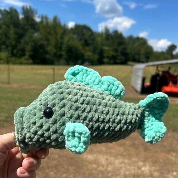 NO SEW Bass Fish Crochet Pattern Bass Amigurumi Pattern DIY Crochet ...