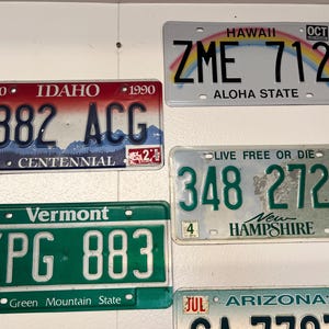 VERMONT License Plate - Free USA Shipping - 1 W/ Random Letters