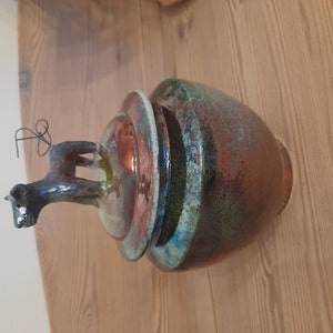 Urne Funéraire En Raku Bleue - Etsy