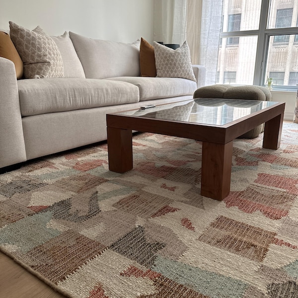 Rainbow Felted Custom Shag Rug, Premium Wool, Multi Coloured, Funky ...