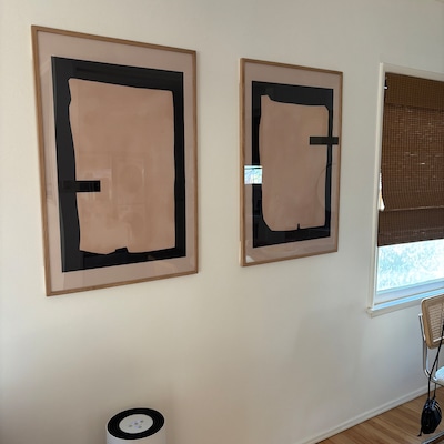Minimalist Neutral Abstract Printable Wall Art Set of 3, Beige Abstract ...
