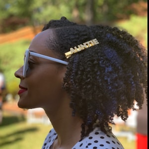 Personalised custom word hair clip Silver Diamante Rhinestone Etsy