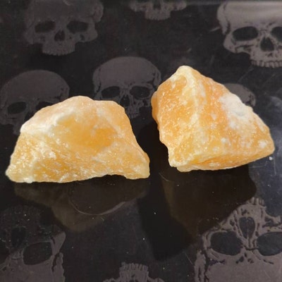 One Natural Orange Calcite Chunk Mexican Rough Orange - Etsy