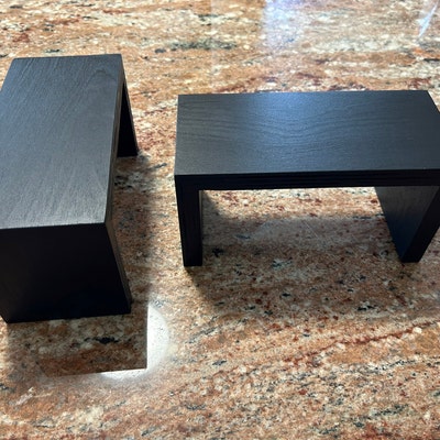 3 Wood Boxes Tiered Boxes Product Display 1 12x 12x 4, 1 8x 8x 4 and 1 ...