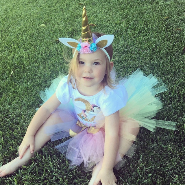 Unicornio 1er cumpleanos nina traje unicornio primer cumpleanos nina ropa Arco Iris unicornio cumpleanos bebe nina ropa unicornio leotardo tutu Etsy Espana