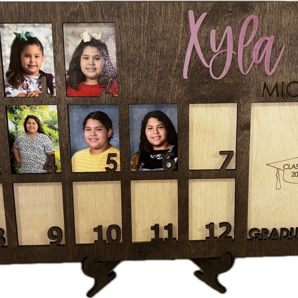 School Years Photo Frame * Kindergarten to Grade 12 to Graduation ...
