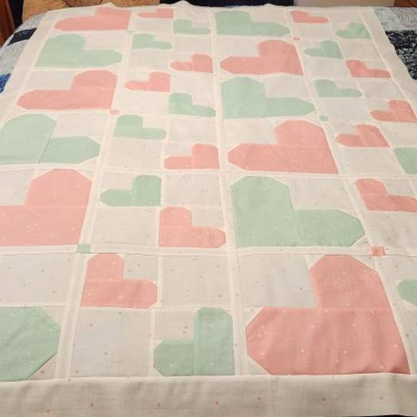 Lollipop Random Hearts Pattern - Etsy