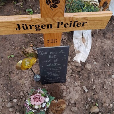 BUoonyer Friedhofsdekoration Für Ehemann – Metall-Gedenktafel Mit Tauben & Herz