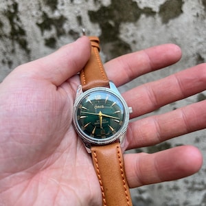 ヴィンテージ レア ORIS グリーンダイヤル 機械式 手巻き ST-96 スイス
