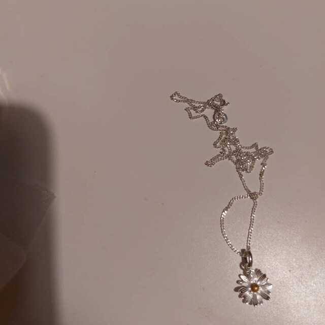 Daisy Necklace, Sterling Silver Necklace, Flower Necklace