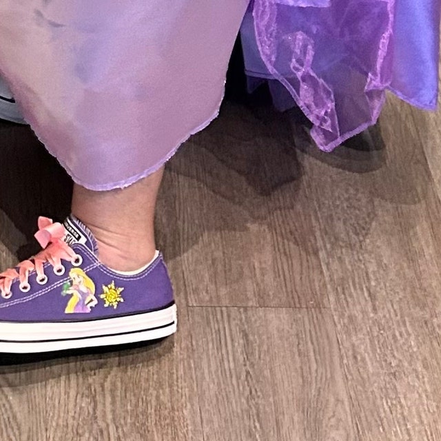 Rapunzel Tangled Princess Low Top Converse Kids and Adults - Etsy
