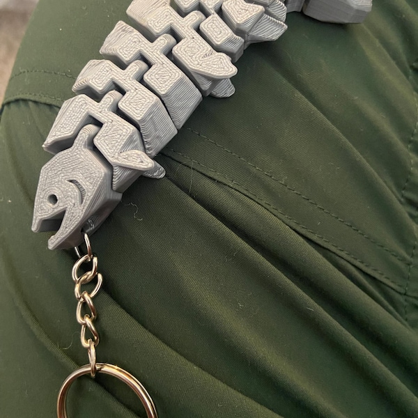 Flexi Fidget Shark Keychain! Hammer Head Ocean Animal Accessory Sea ...