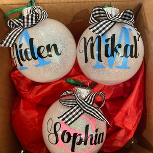 Personalized Christmas ornaments name ornaments kids | Etsy