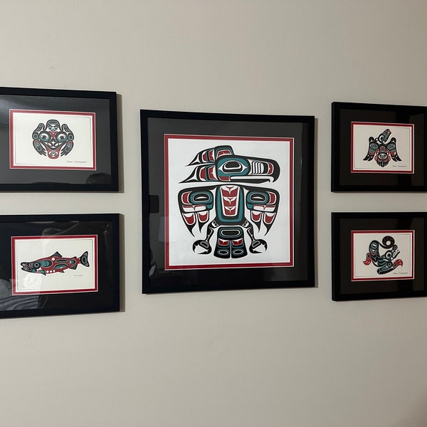 Pacific Northwest Coast Native American Haida Tlingit Raven Totem ...