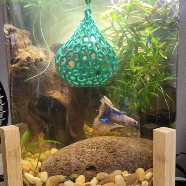 Betta Leaf Hammock Floating Betta Fish Cave/Log Aquarium/Tank