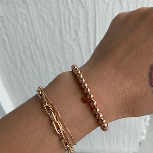 Classic Gold 5mm Bead Bracelet