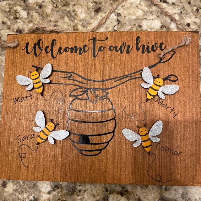 Home Is Where Your Honey Is, Bee Decor – Woodticks Wood'n Signs