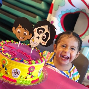 Coco Inspired Cake Topper Disney Pixar Movie Cupcake Topper Etsy Coco Inspired Cake Topper Disney Pixar Movie Cupcake Topper Etsy