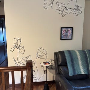 Calcomanías De Pared De Flores De Peonía, Calcomanías Pared | Meses Sin