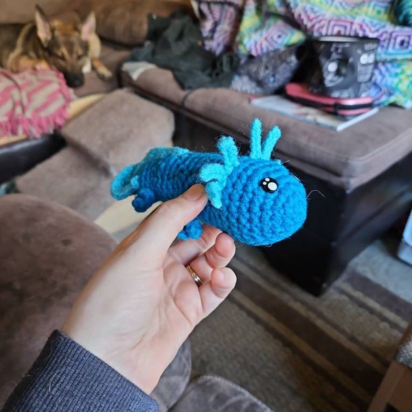 Axolotl Plush No Sew Crochet Pattern Do It Yourself Christmas Gift Baby ...