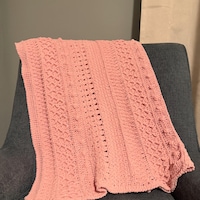 Easy Crochet Modern Blanket Pattern: Video Tutorial + Chart, 9 Sizes ...