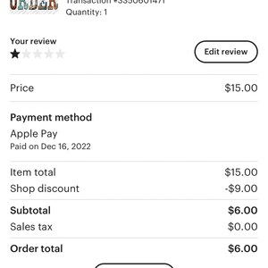 Etsy buyer added a photo of their purchase