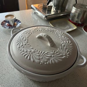 Excelsa Mexican Flower Sous-Casserole Céramique Dolomite Et Liège 16cm