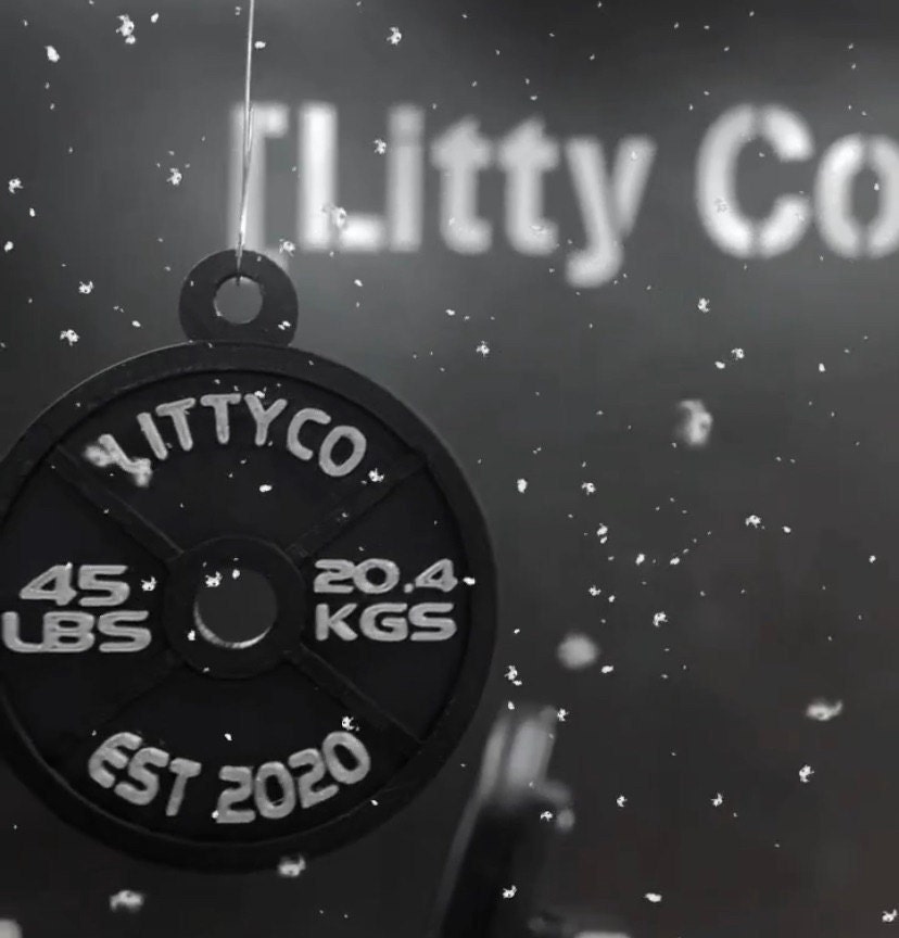 Customizable Weight Plate Ornament, Personalize Your Fitness Journey with This Unique, Gift for Gym Enthusiasts